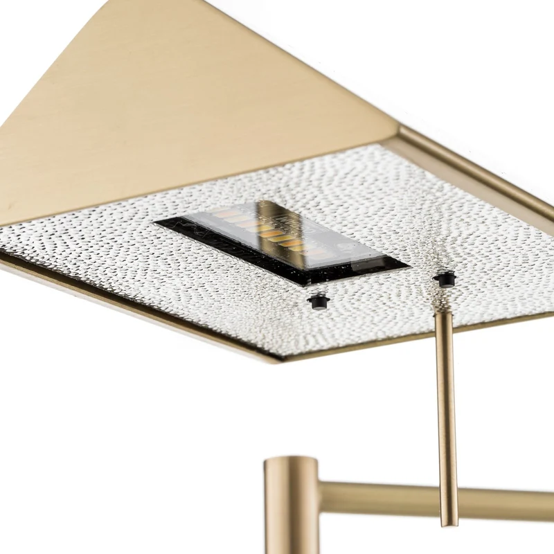 B-Ware Knapstein Stehleuchte Standlampe LED Danuta verstellbar messing matt Metall