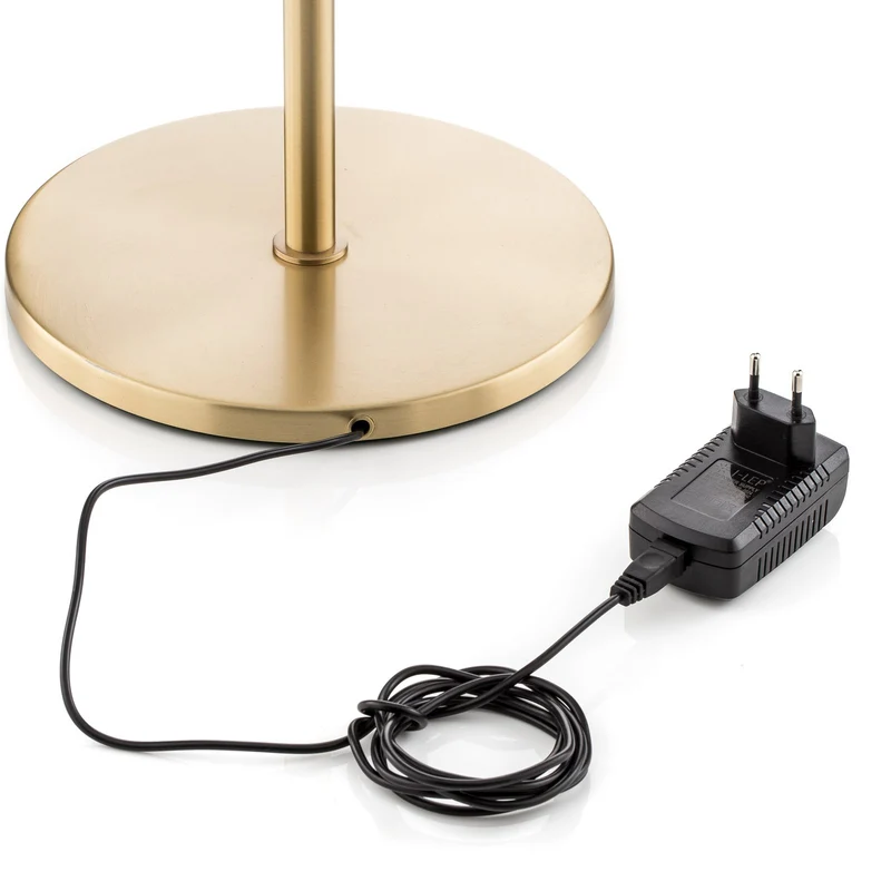B-Ware Knapstein Stehleuchte Standlampe LED Danuta verstellbar messing matt Metall