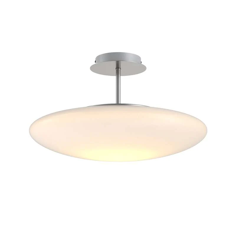 Lindby Deckenleuchte Deckenlampe LED Gunda Glas opalweiß dimmbar Wohnzimmer