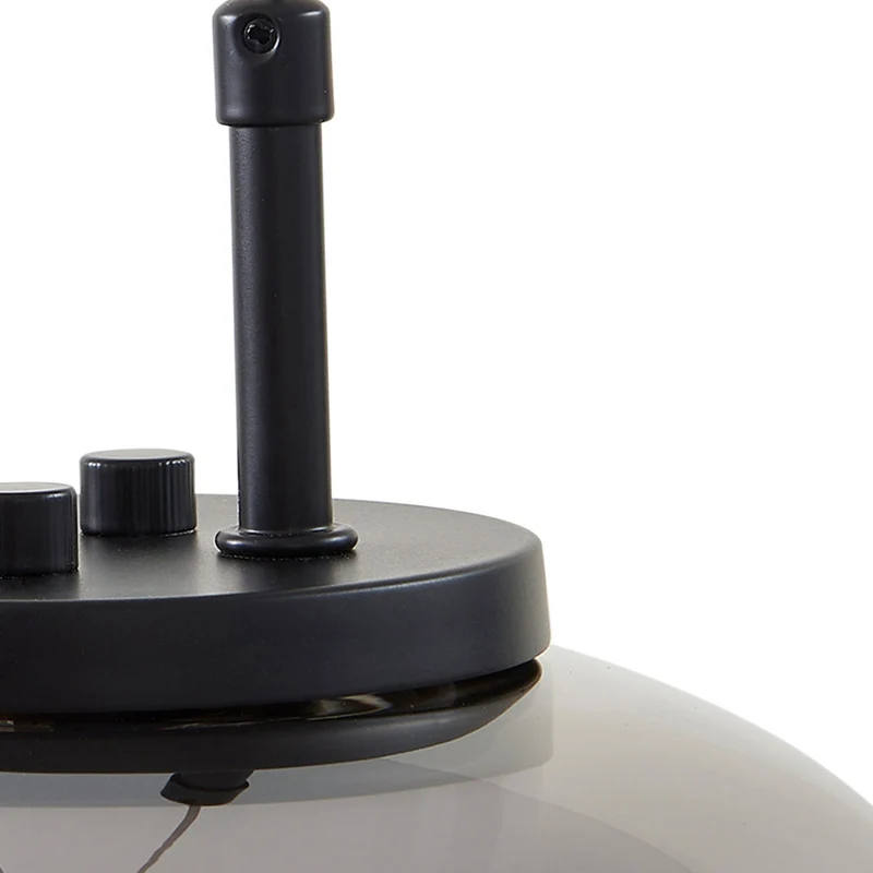 B-Ware Lucande LED Hängeleuchte Pendellampe Lampe rauchgrau Glas höhenverstellbar