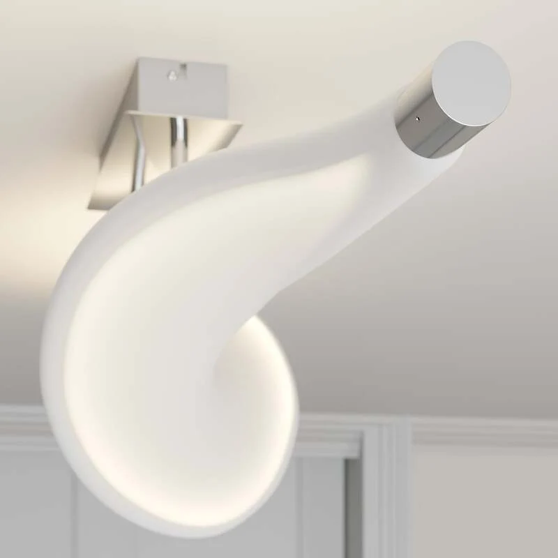 B-Ware Lucande Deckenlampe Leuchte Edano LED dimmbar Textil Aluminium weiß 122x22cm