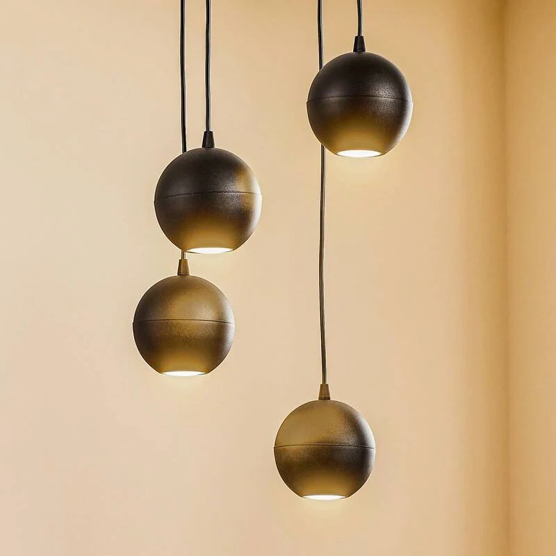 B-Ware Euluna Pendelleuchte Hängelampe Midnight LED vierflammig Deckenlampe Leuchte