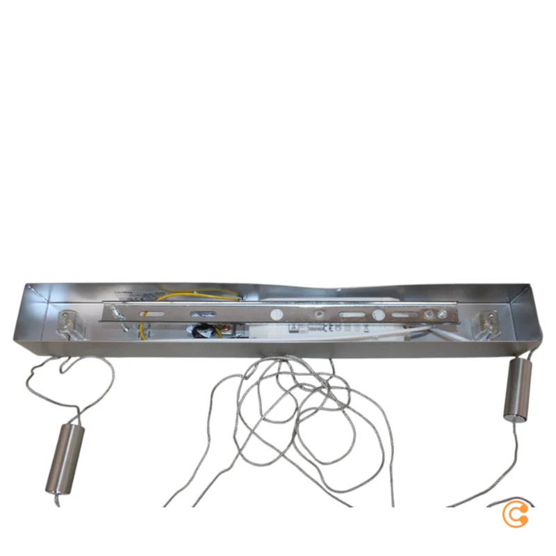 B-Ware Lindby Pendelleuchte Hängeleuchte LED Holz Nickel matt warmweiß dimmbar Eichenho