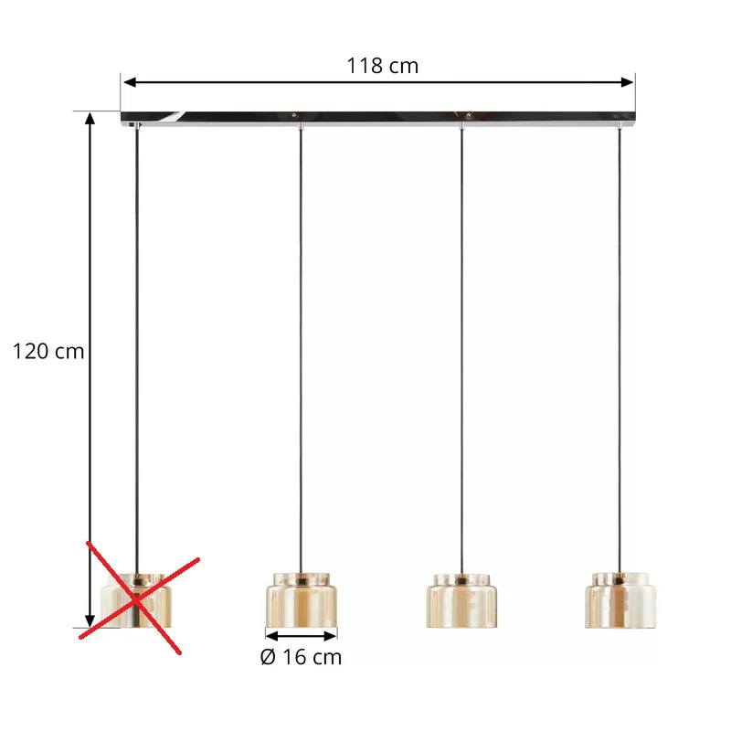 B-Ware Lucande Diano Hängeleuchte Pendellampe Deckenlampe Lampe Leuchte SIEHE TEXT/F385