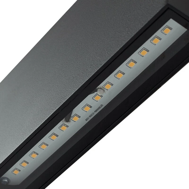 B-Ware Lindby LED Außenwandlampe Leuchte Jarte schwarz Metall IP54 3 STÜCK