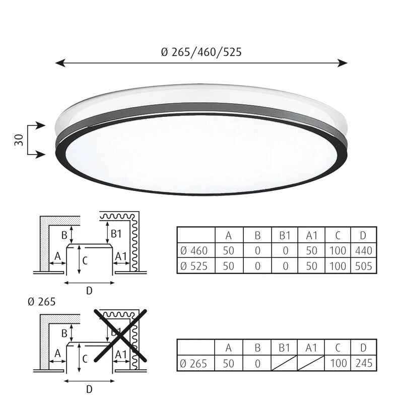 B-Ware Louis Poulsen Munkegaard Ø 26,5 cm chrom satiniert Deckenlampe SIEHE TEXT/FOTO