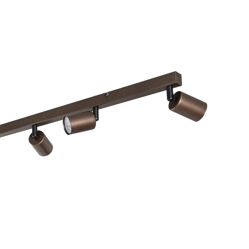 B-Ware Top Deckenspot Lampe GU10 braun achtflammig linear justierbar Leuchte Spot