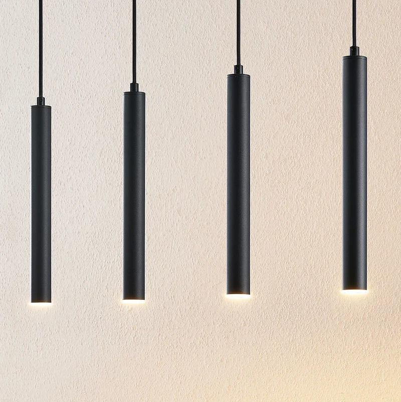 B-Ware Arcchio LED Hängeleuchte Pendelleuchte Kammeron schwarz Metall 80 cm Leuchte