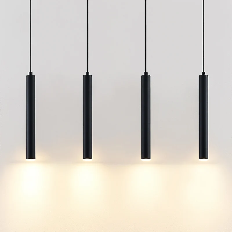 B-Ware Arcchio LED Hängeleuchte Pendelleuchte Kammeron schwarz Metall 80 cm Leuchte