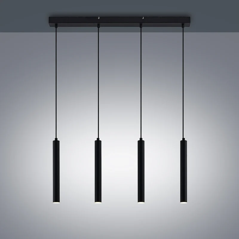 B-Ware Arcchio LED Hängeleuchte Pendelleuchte Kammeron schwarz Metall 80 cm Leuchte