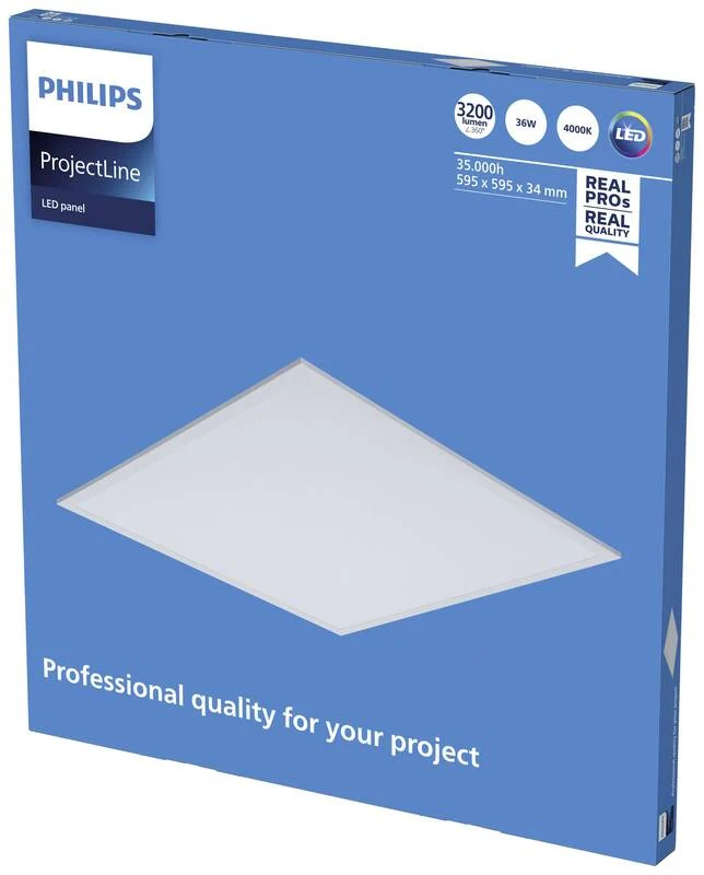 B-Ware Philips ProjectLine LED-Panel 36 W Deckenlampe Deckenleuchte LED Naturweiß Weiß