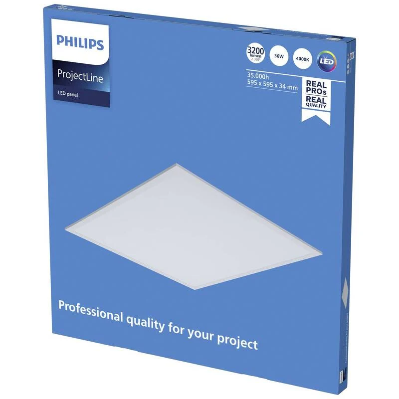 B-Ware Philips ProjectLine LED-Panel 36 W Deckenlampe Deckenleuchte LED Naturweiß Weiß