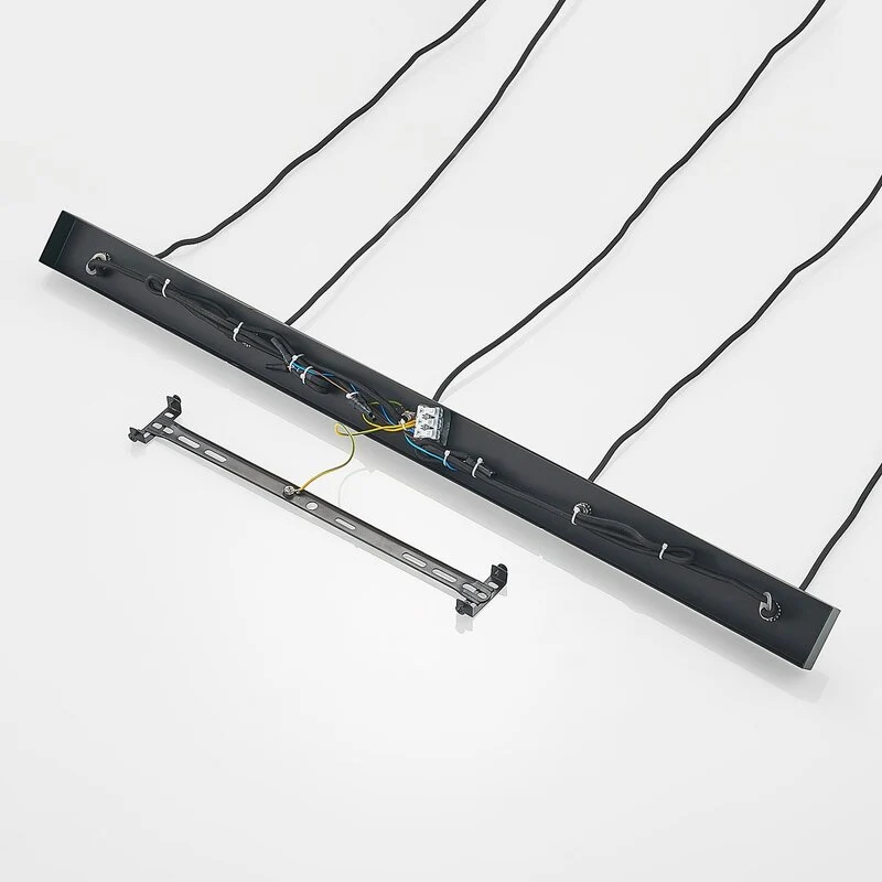 B-Ware Lucande Andrik Hängeleuchte Hängeleuchte Lampe Leuchte 5-flmg. E27 Kreise schwar