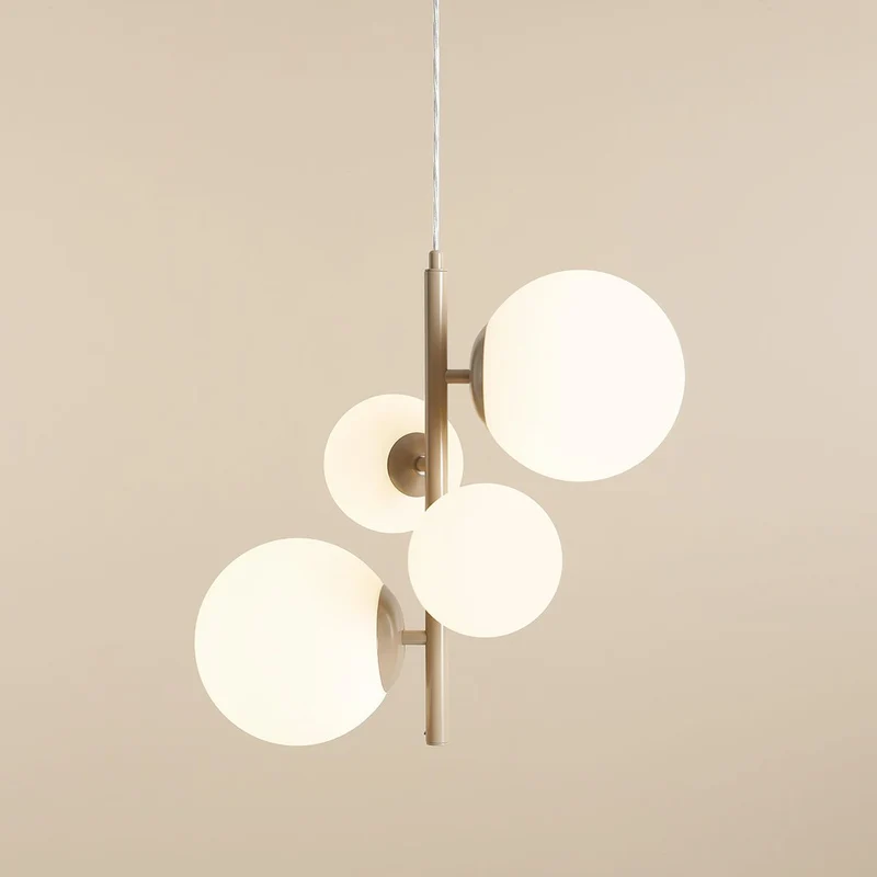 B-Ware Aldex Hängeleuchte Joel LED Pendelleuchte Hängelampe dimmbar beige/weiß