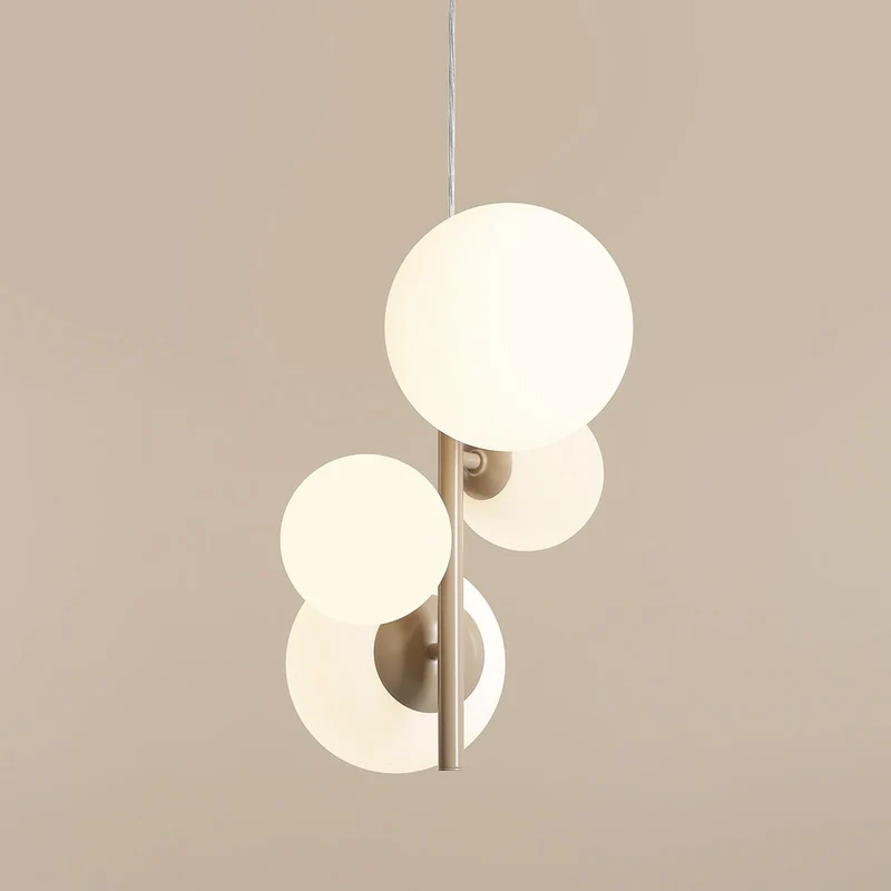 B-Ware Aldex Hängeleuchte Joel LED Pendelleuchte Hängelampe dimmbar beige/weiß