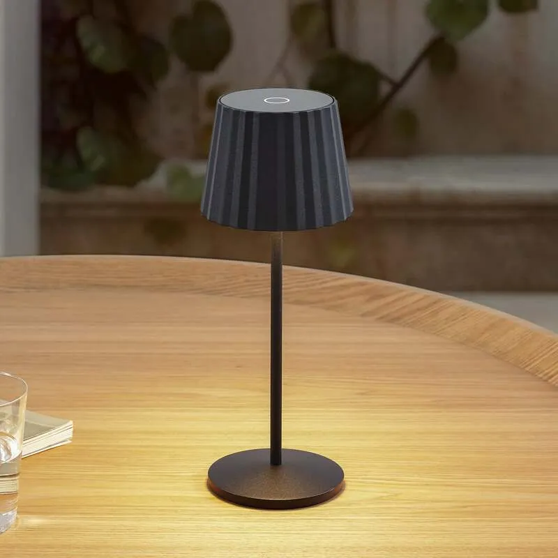 B-Ware Lindby Tischleuchte Esali LED Dimmbar Akku Lampe Gartenleuchte schwarz IP65