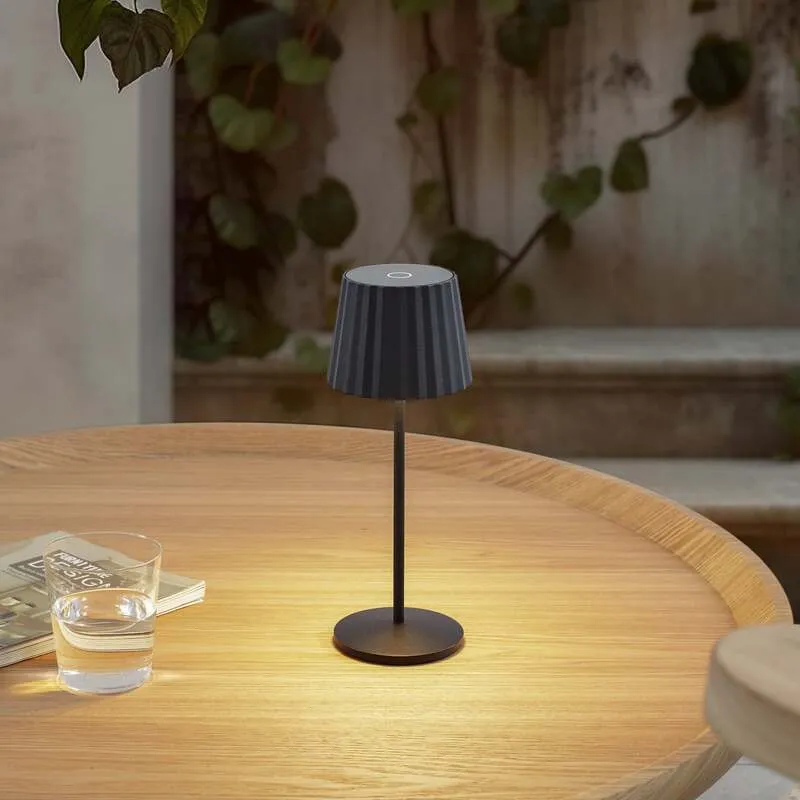 B-Ware Lindby Tischleuchte Esali LED Dimmbar Akku Lampe Gartenleuchte schwarz IP65