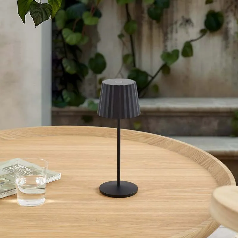 B-Ware Lindby Tischleuchte Esali LED Dimmbar Akku Lampe Gartenleuchte schwarz IP65