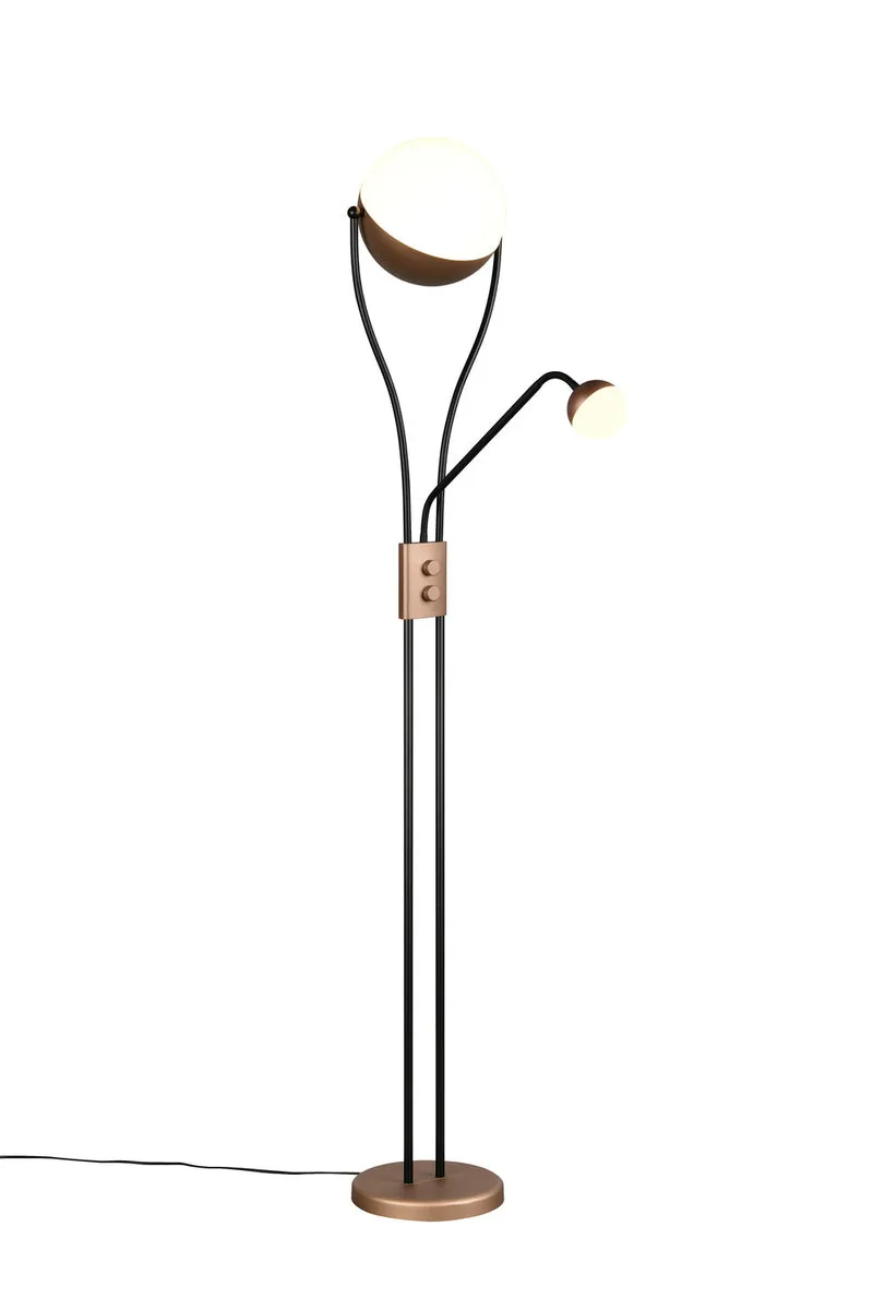 B-Ware Trio Stehleuchte Stehlampe LED Chris 18W dimmbar Coffee warmweiss 30cm Leselicht