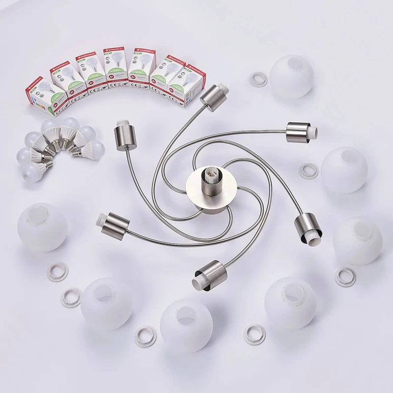 B-Ware Lindby Deckenlampe Leuchte Ciala 7-flammig Glas E14 SIEHE TEXT/FOTO