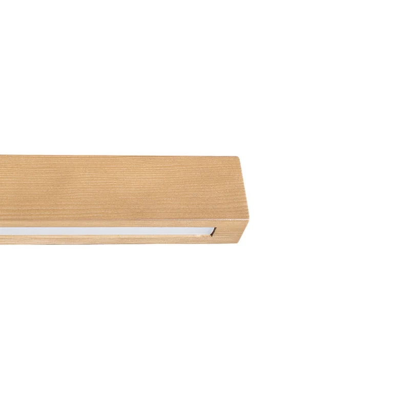 B-Ware Teo Hängeleuchte Pendelleuchte LED Holz schwarz Metall Touchdimmer Kiefer 126 cm