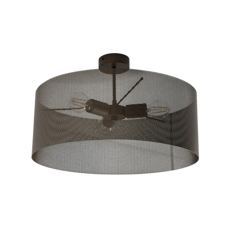 B-Ware Domiluce Deckenlampe Leuchte Zofia kaffeebraun Metall E27 50cm 3-flammig Lampe