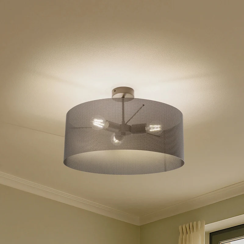 B-Ware Domiluce Deckenlampe Leuchte Zofia kaffeebraun Metall E27 50cm 3-flammig Lampe