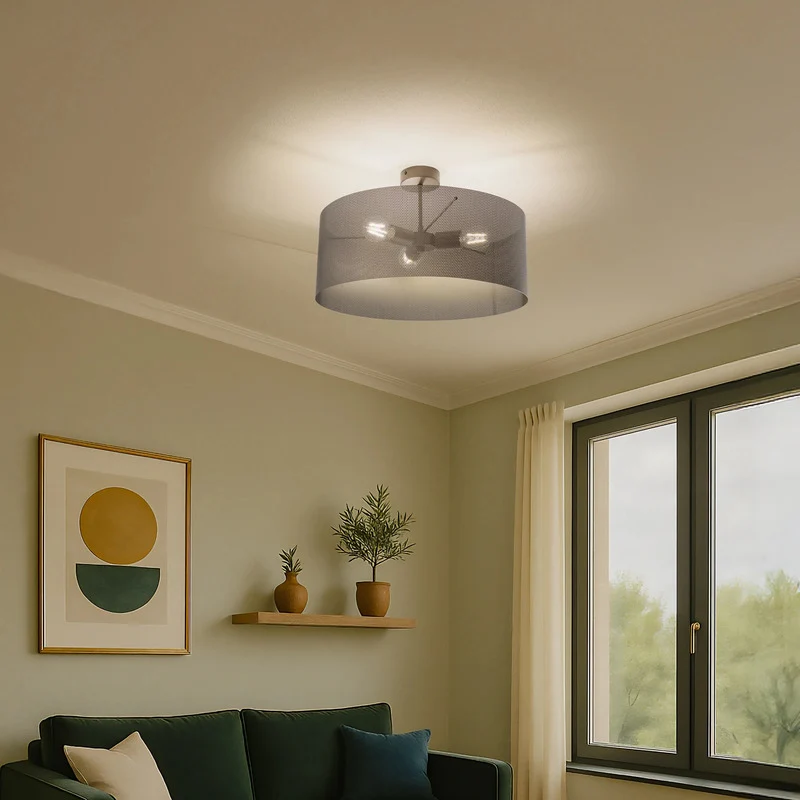 B-Ware Domiluce Deckenlampe Leuchte Zofia kaffeebraun Metall E27 50cm 3-flammig Lampe