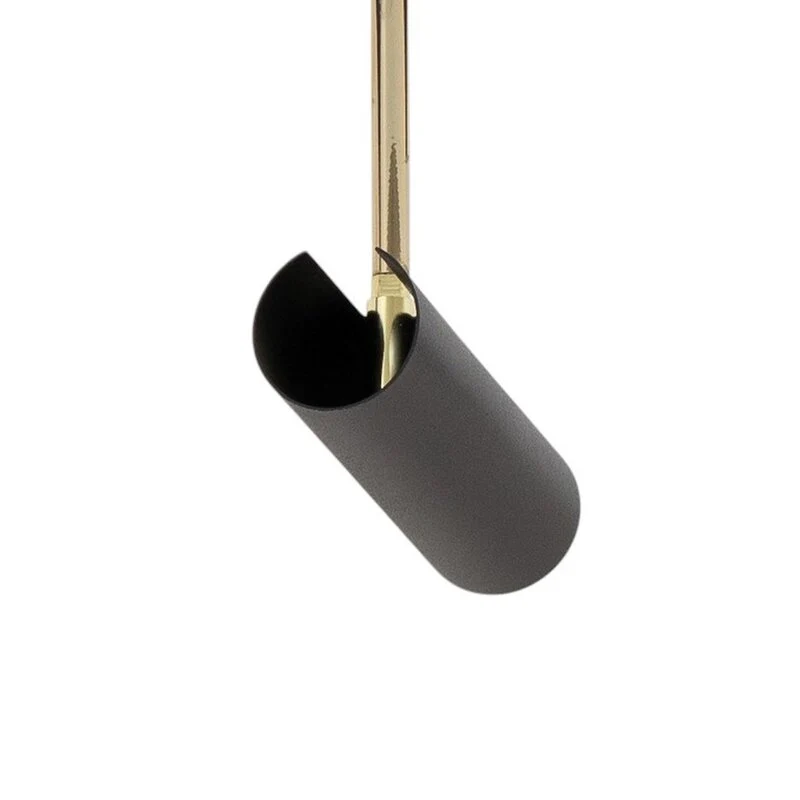 B-Ware Luminex Deckenleuchte Lampe Axion Leuchte LED 5-flammig Stahl schwarz gold GU10