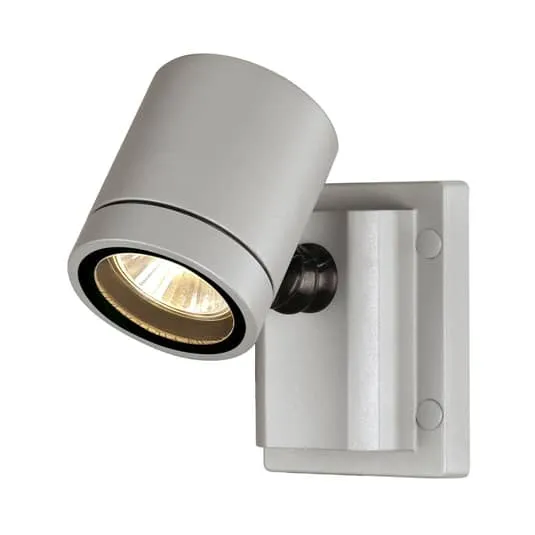 B-Ware SLV Myra Außenwandleuchte Gartenleuchte Terrassenleuchte Garagenlampe 1-flg grau