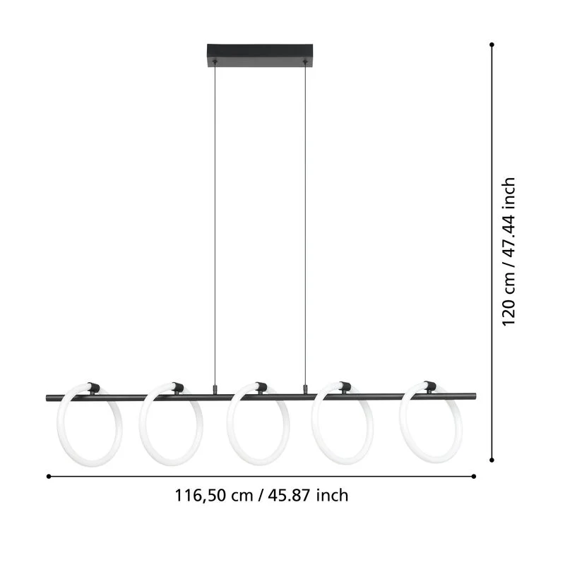 B-Ware Eglo Caranacoa Pendelleuchte Deckenlampe Deckenleuchte Lampe Leuchte Hängelampe