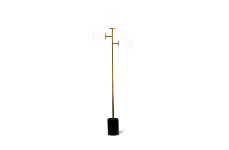 B-Ware Pols Potten Full Moon Stehleucht Stehlampe Lampe schwarz messing SIEHE TEXT/FOTO