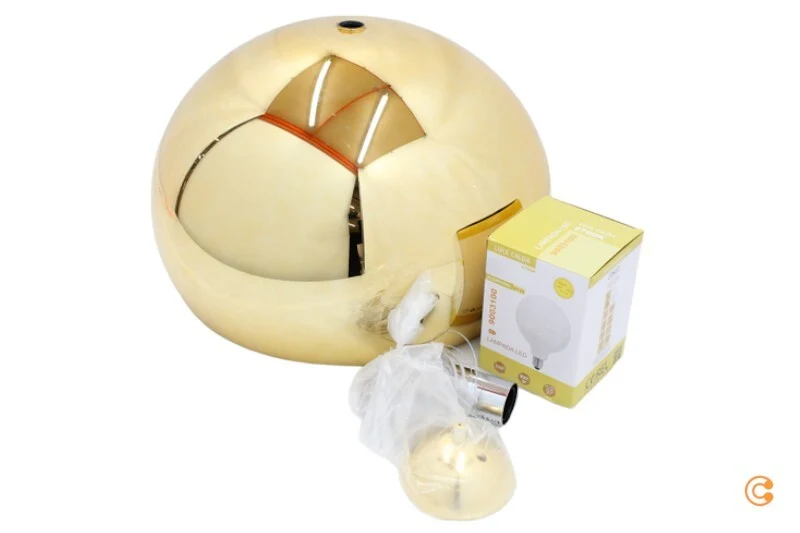 B-Ware Kartell Pendelleuchte Hängelampe LED gold glänzend FL Y Leuchtmittel inklusive