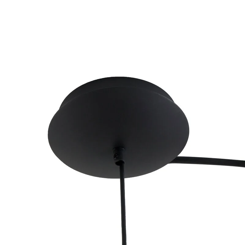 B-Ware Lucande Pendelleuchte Hängeleuchte LED Metall schwarz Foco runde Leuchte 50 cm