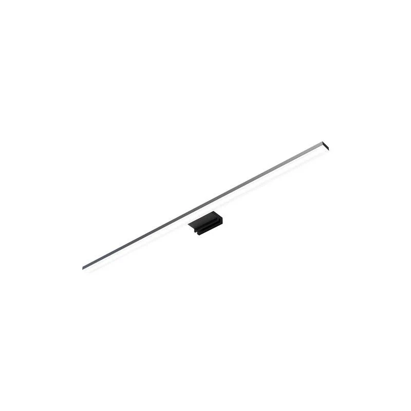 B-Ware Spiegelleuchte Wandlampe LED Triga schwarz Aluminium IP44 universalweiß 60cm