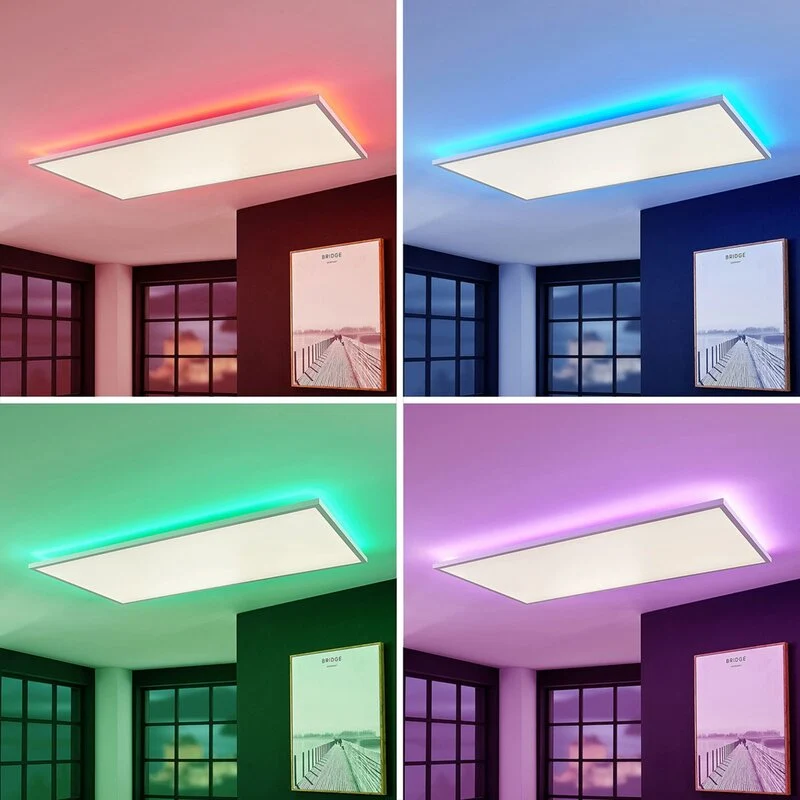 B-Ware Arcchio LED Panel Deckenleuchte Flächenleuchte Fernbedienung weiß CCT RGB dim13