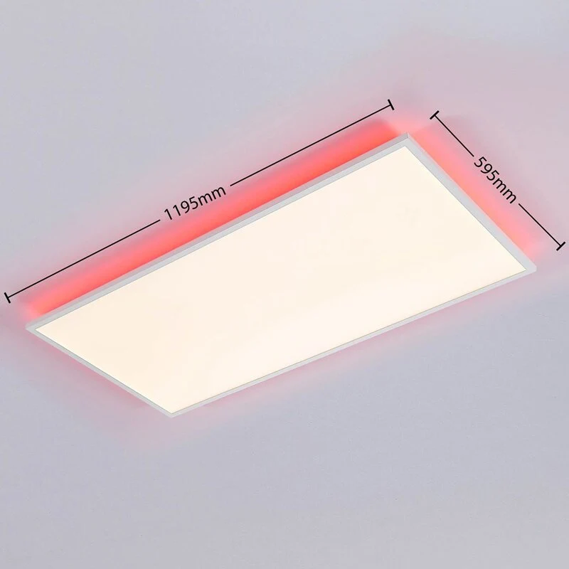 B-Ware Arcchio LED Panel Deckenleuchte Flächenleuchte Fernbedienung weiß CCT RGB dim13
