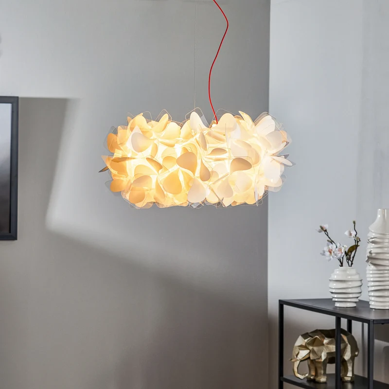 B-Ware Slamp Hängeleuchte Clizia Mama Non Mama, Ø53cm, weiß/rot SIEHE TEXT/FOTO