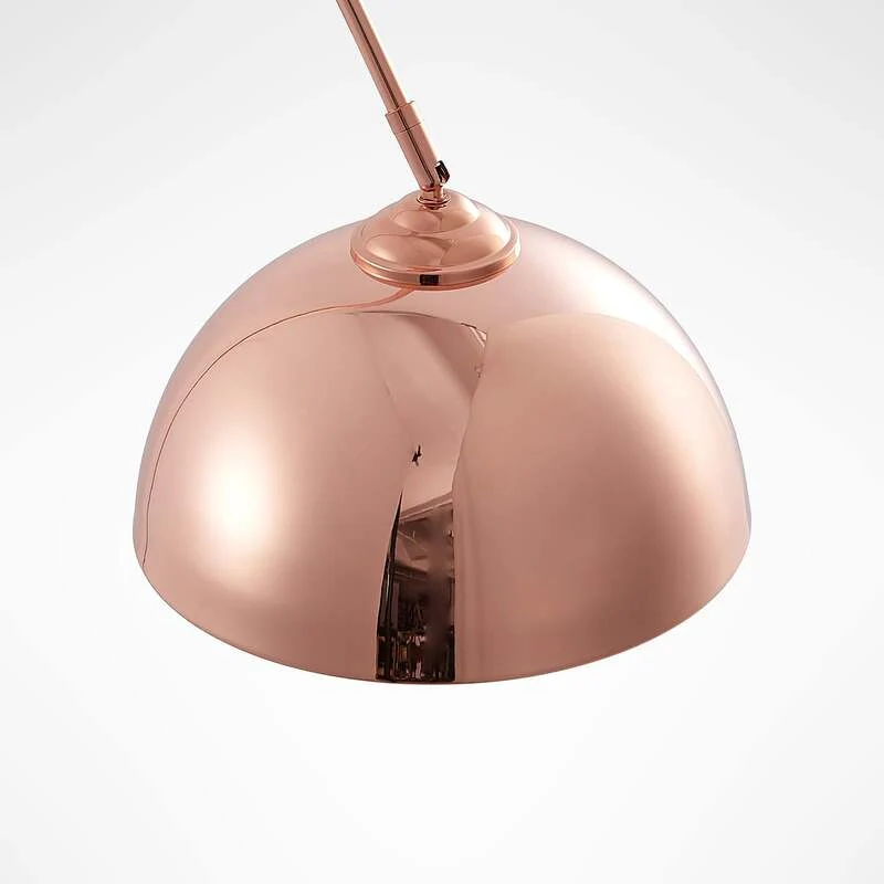 B-Ware Lindby Stehleuchte Bogenlampe Lennart LED Lampe höhenverstellbar kupfer 183cm