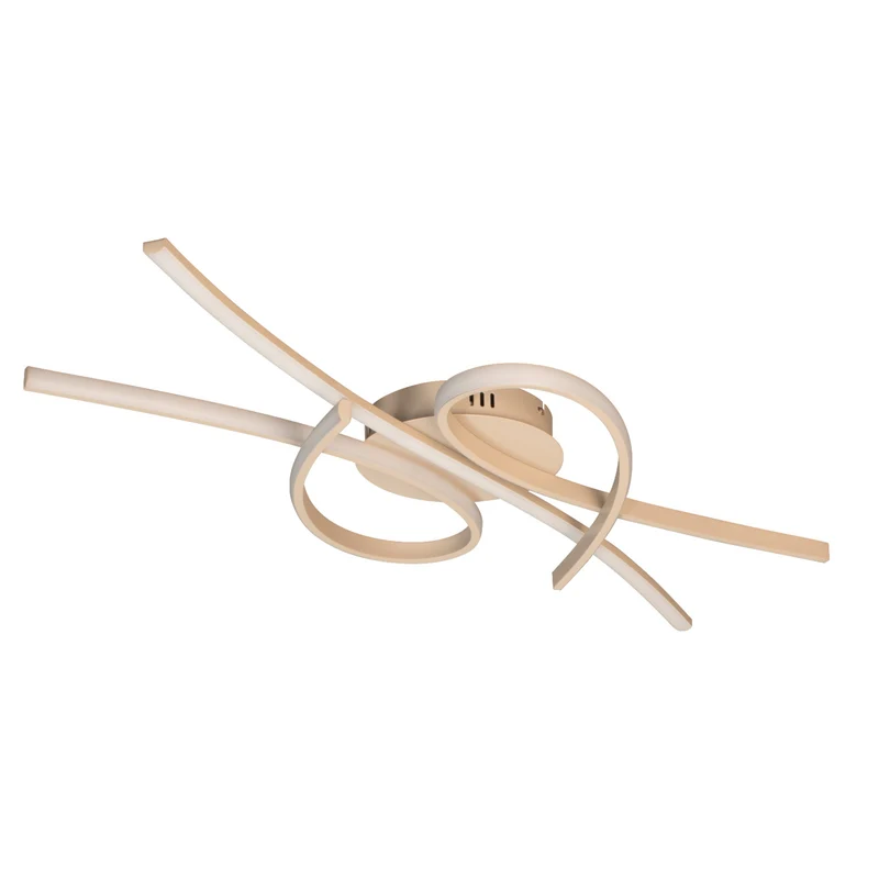 B-Ware FISCHER & HONSEL Deckenlampe Biba LED Leuchte dimmbar CCT creme 100x44cm Licht