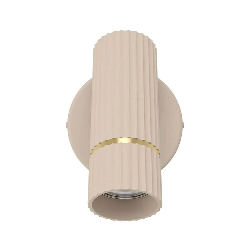 B-Ware Eglo Wandstrahler Caminia LED Wandleuchte Strahler Lampe beige messing 16cm