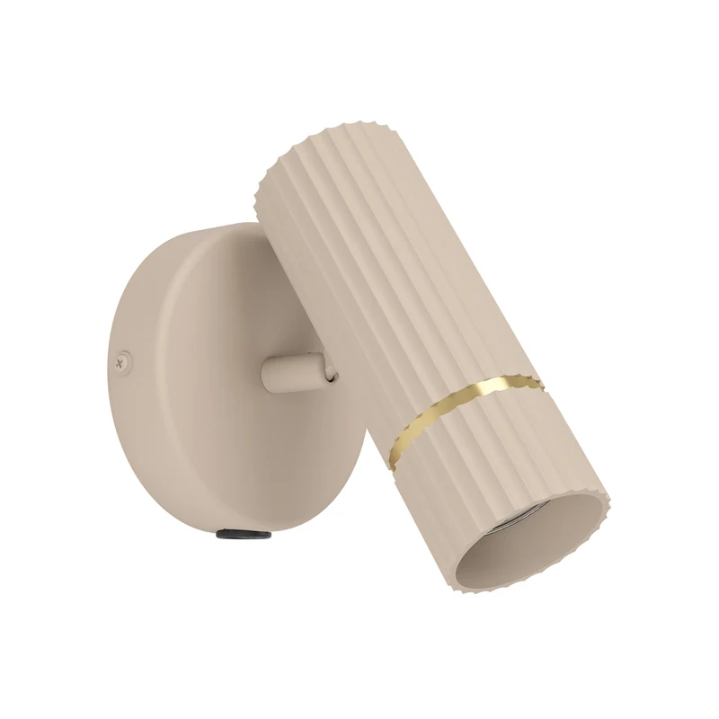 B-Ware Eglo Wandstrahler Caminia LED Wandleuchte Strahler Lampe beige messing 16cm