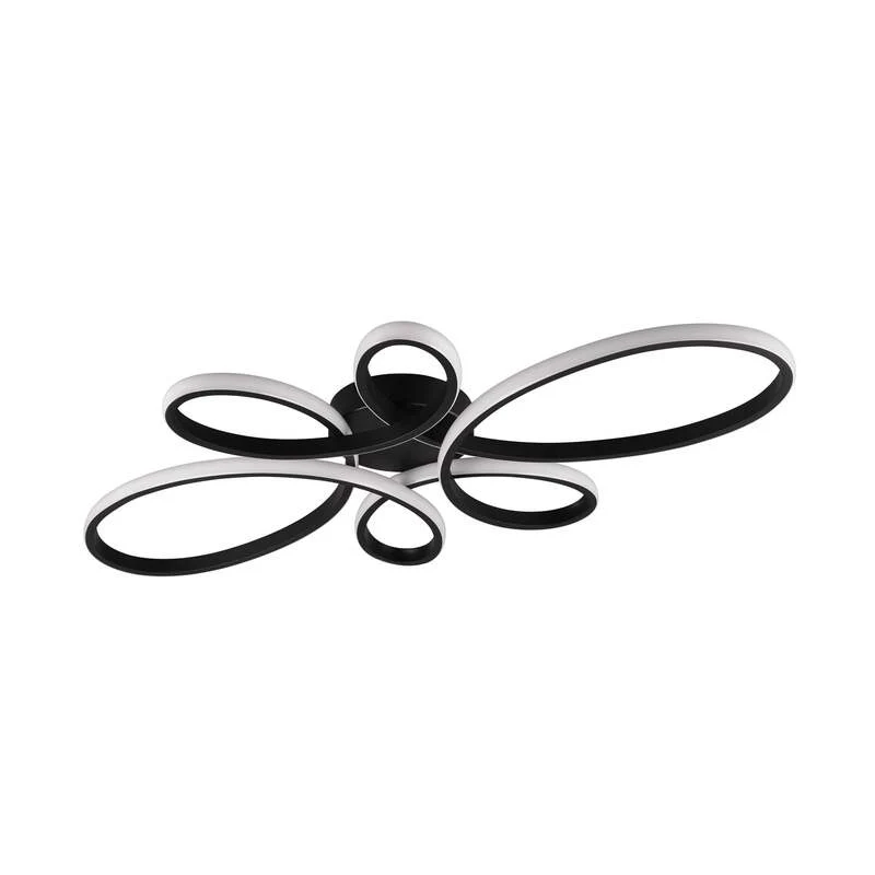 B-Ware TRIO LIGHTING Deckenleuchte Fly LED dimmbar schwarz matt 3000K 83x45cm Lampe