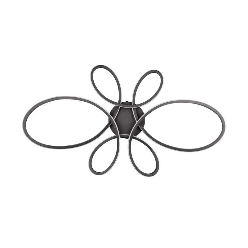 B-Ware TRIO LIGHTING Deckenleuchte Fly LED dimmbar schwarz matt 3000K 83x45cm Lampe