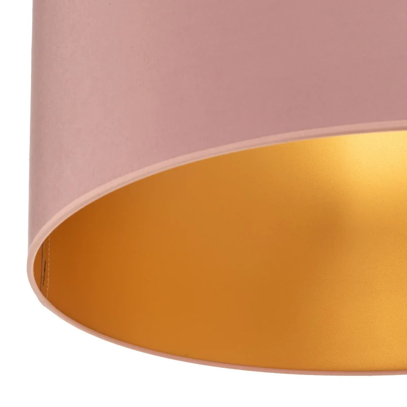 B-Ware Duolla Deckenlampe Leuchte Lampe Golden Roller Ø 60cm hellrosa gold 3x E27 LED