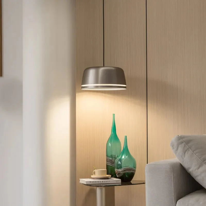 B-Ware Lucande Pendelleuchte Hängeleuchte LED grau Aluminium Wohnraum Beleuchtung