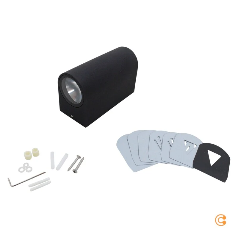 B-Ware Nordlux Außenleuchte Wandleuchte LED Lampe schwarz Außenlampe Glas Aluminium