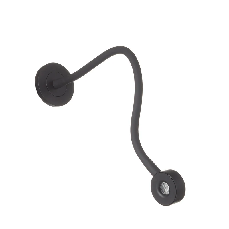 B-Ware LEDS C4 Wandleuchte Wandlampe Link LED Leselampe schwarz Touchdimmer flexibel