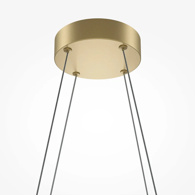 B-Ware Maytoni LED Hängeleuchte Pendelleuchte Halo messing weiß Aluminium dimmbar