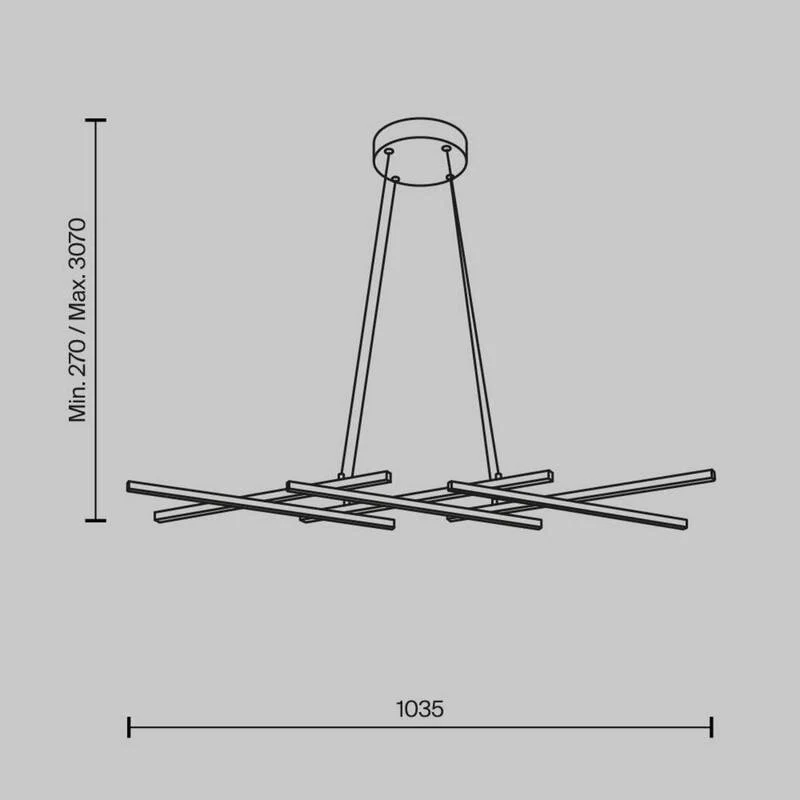 B-Ware Maytoni LED Hängeleuchte Pendelleuchte Halo messing weiß Aluminium dimmbar